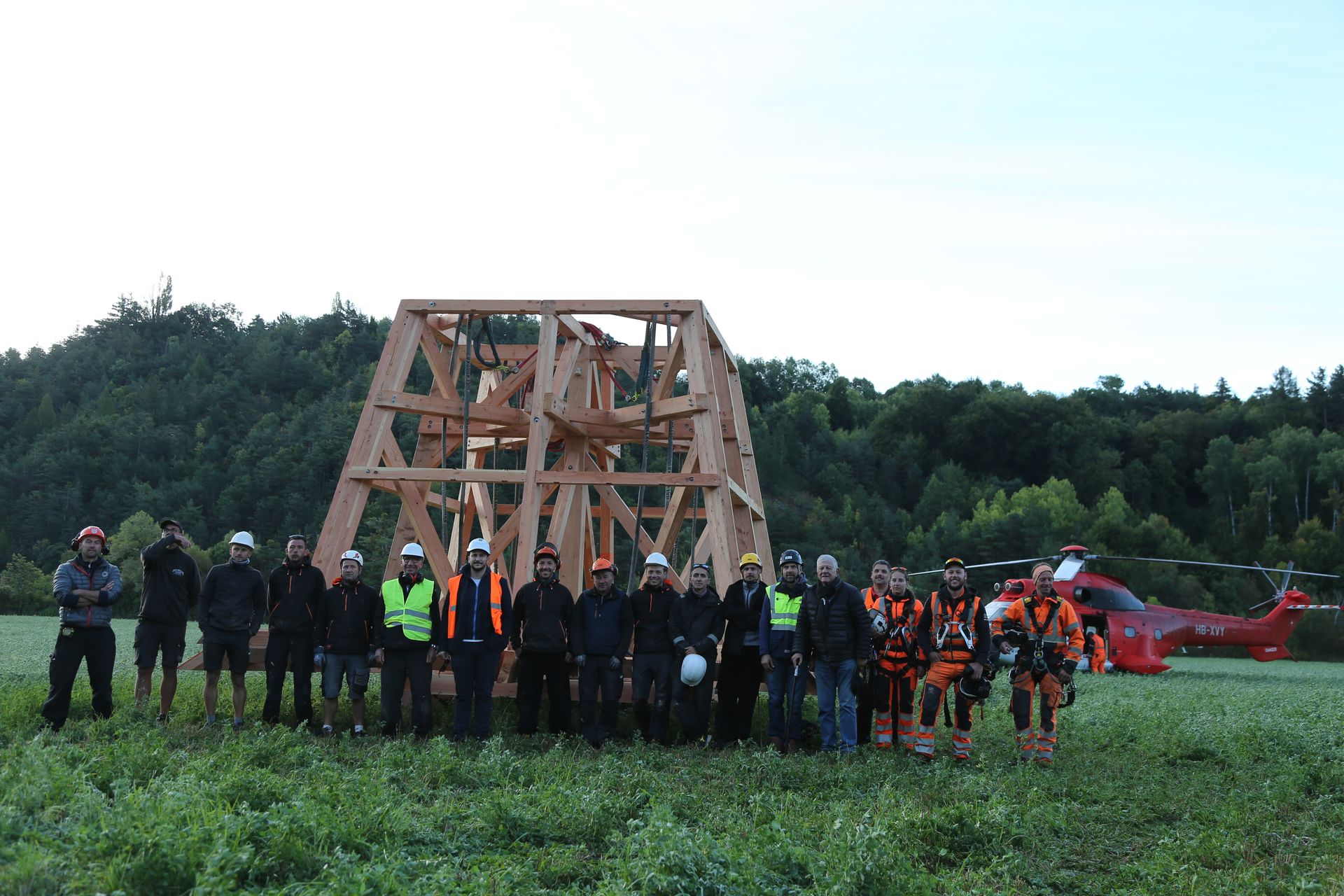 Bureau Bois Concept Equipe Héliportage de la Flèche
