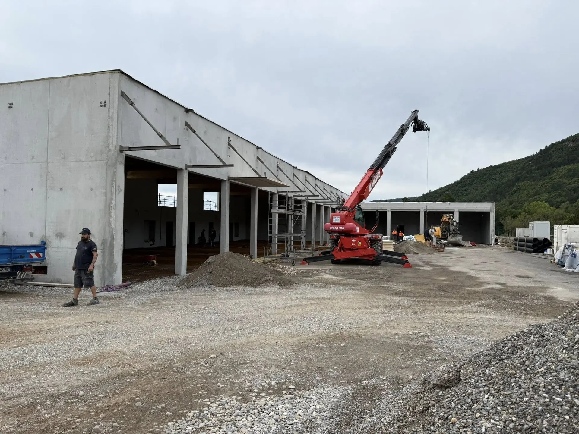 Chantier SDIS Sisteron études structures bois à Gap