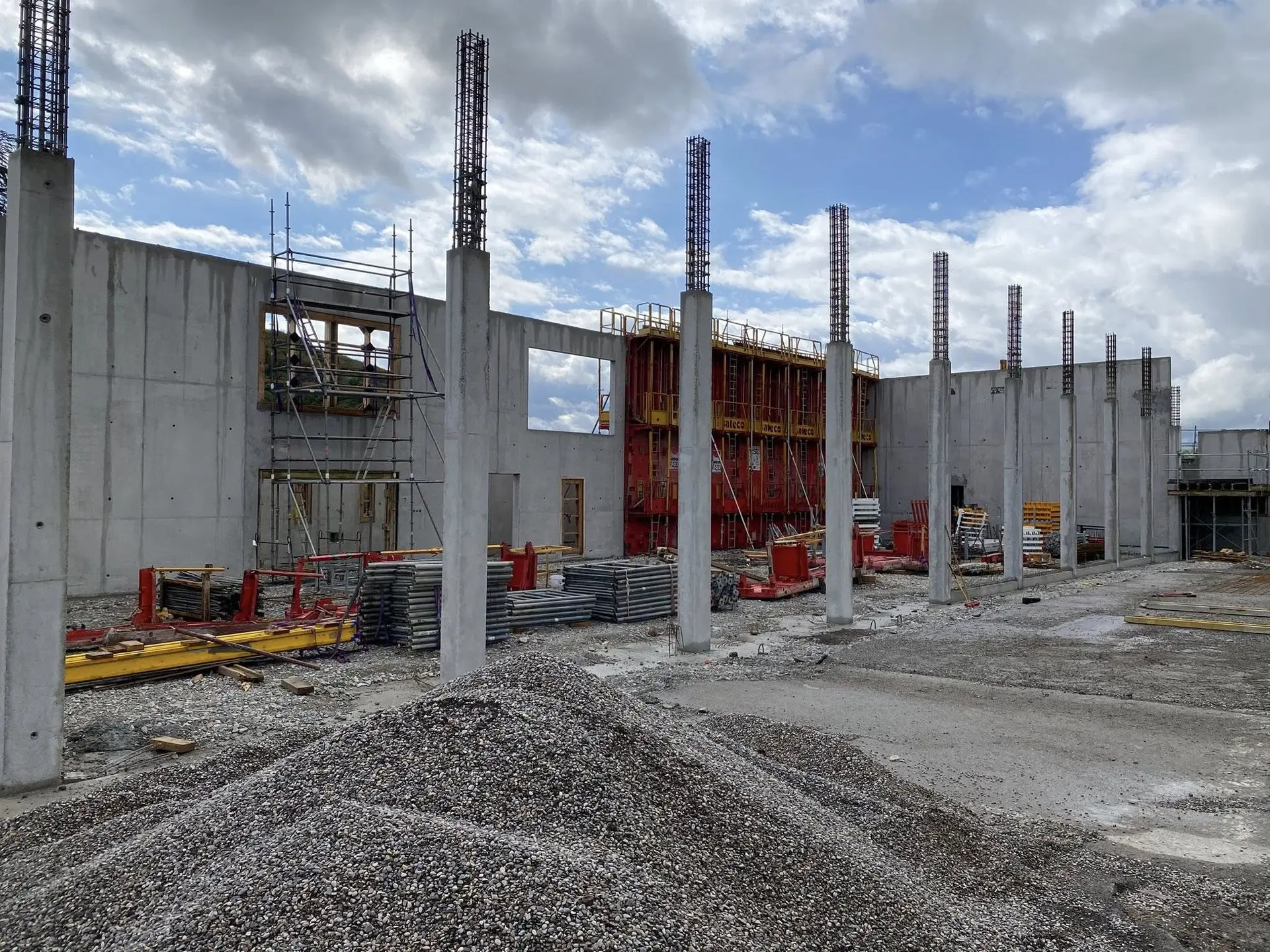 Chantier SDIS Sisteron études structures bois à Gap