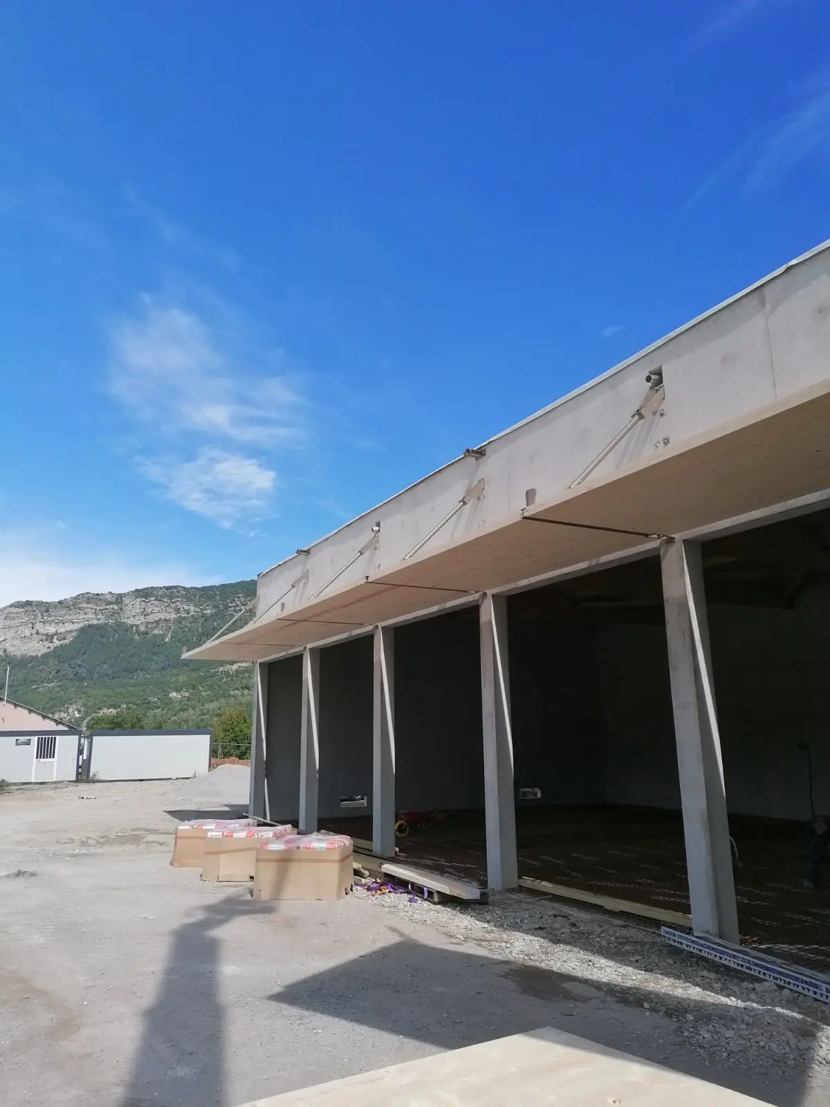 Chantier SDIS Sisteron études structures bois à Gap